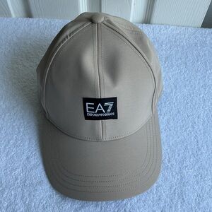 Emporio Armani EA7 Beige Baseball Cap